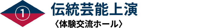 伝統芸能上演〈体験交流ホール〉